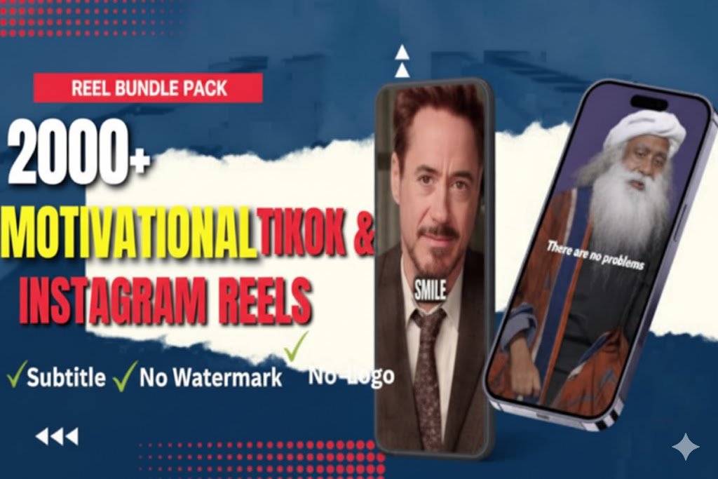 Motivational Reels Bundle  Viral TikTok, Instagram Video