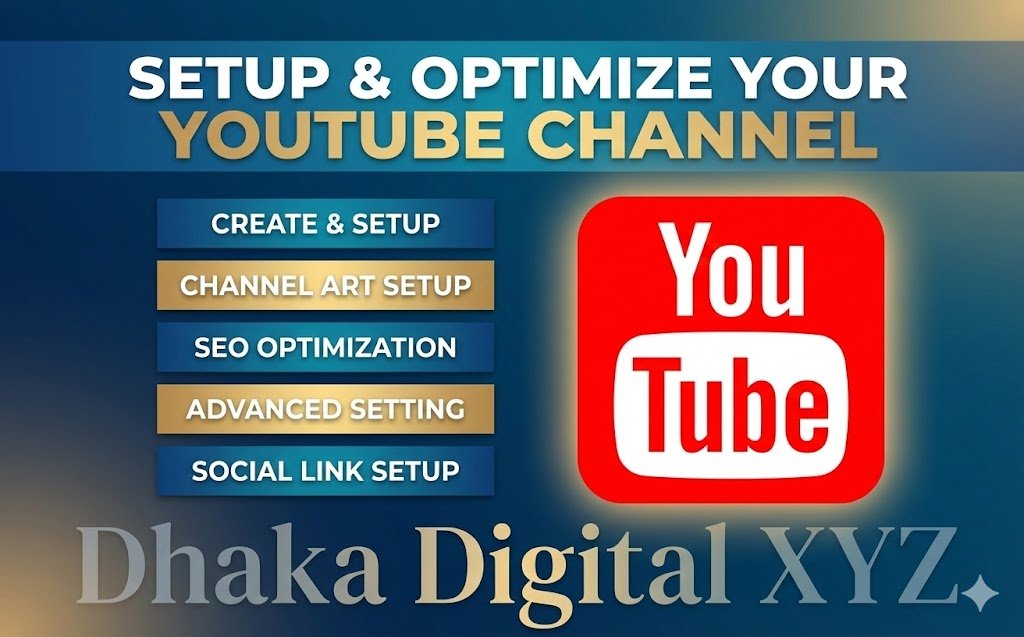 YouTube Channel Create, Setup & Optimization for Monetization