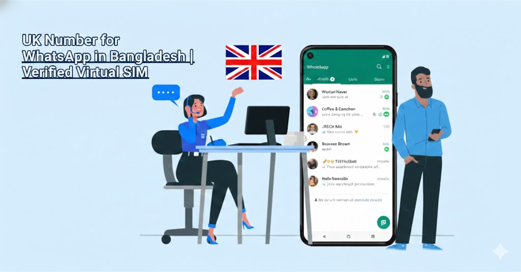 UK Number for WhatsApp in Bangladesh | Verified Virtual SIM