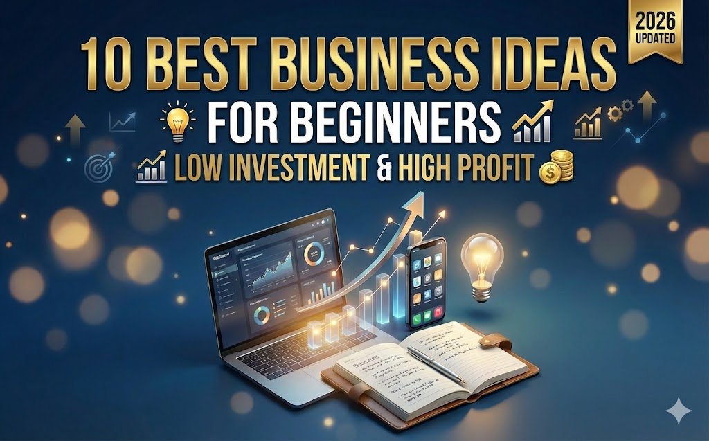 10 Best Business Ideas for Beginners   Low Investment & High Profit (2026 Updated)