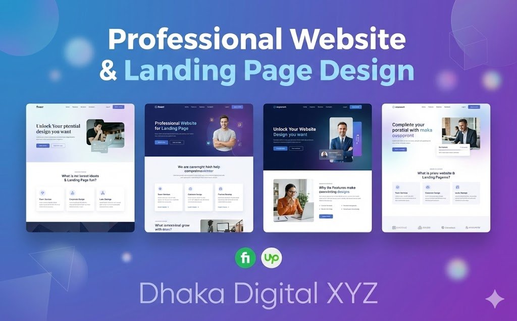 Landing Page Design & Development | High Converting Web Pages — Dhaka Solution