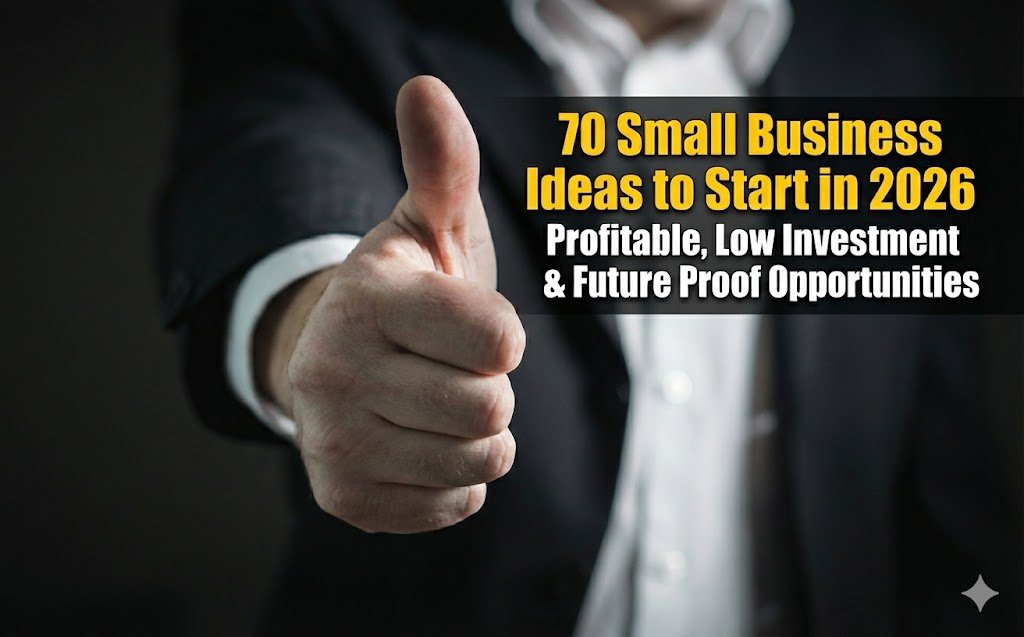 70 Small Business Ideas to Start in 2026  Profitable, Low Investment & Future Proof Opportunities