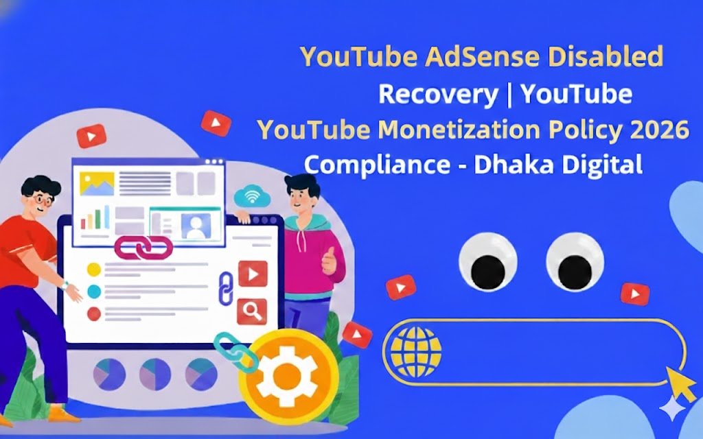 YouTube AdSense Disabled Recovery | YouTube Monetization Policy 2026 Compliance - Dhaka Digital