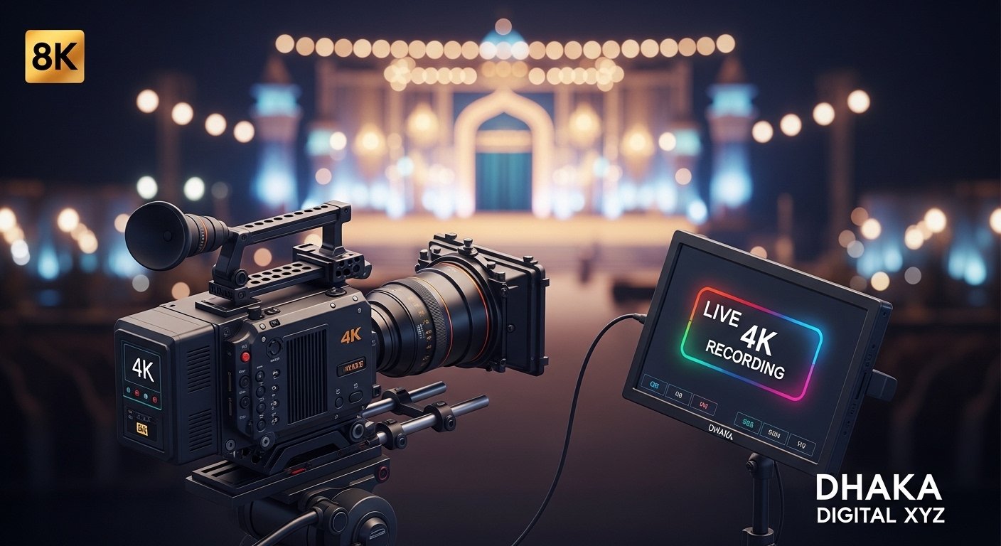 I will do waz mahfil recording bd service in Dhaka with 4K video