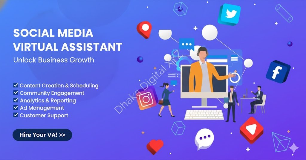 Social Media Management & Virtual Assistant Services StudioXYZ DhakaDigitalXYZ